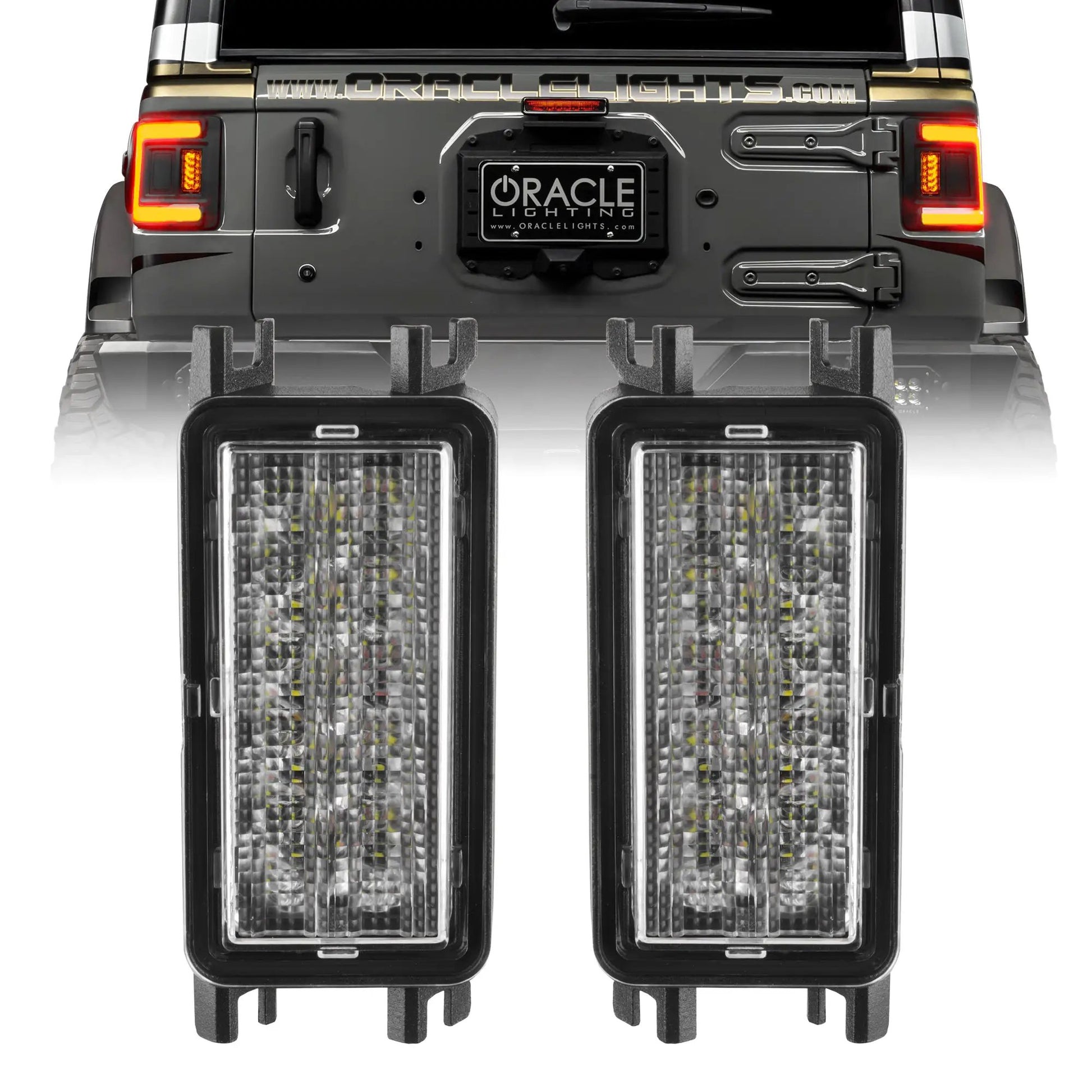 ORACLE Lighting Dual Function Amber/White Reverse LED Module for Jeep Wrangler JL Flush Tail Lights by Oracle Lighting
