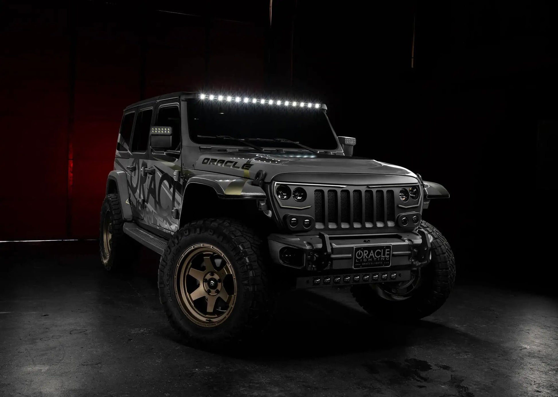 ORACLE Lighting Integrated Windshield Roof LED Light Bar System for Jeep Wrangler JL & Gladiator JT by Oracle Lighting