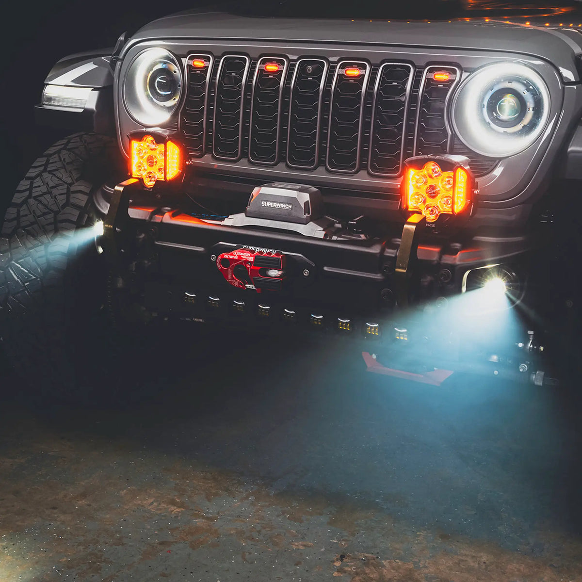 Oracle Lighting ORACLE Lighting Lensless LED Fog Lights for Jeep Wrangler JK/JL & Gladiator JT by Oracle Lighting
