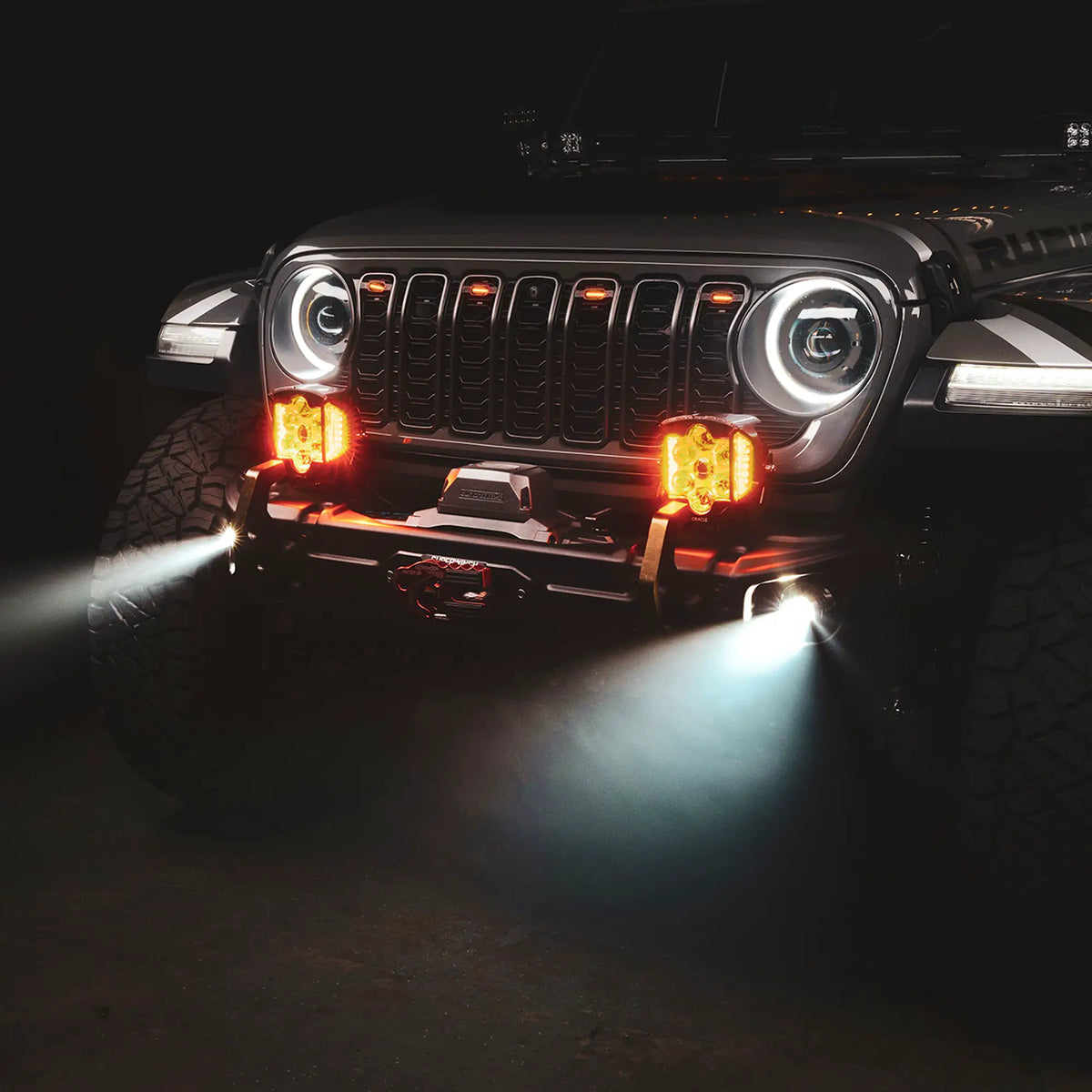 Oracle Lighting ORACLE Lighting Lensless LED Fog Lights for Jeep Wrangler JK/JL & Gladiator JT by Oracle Lighting