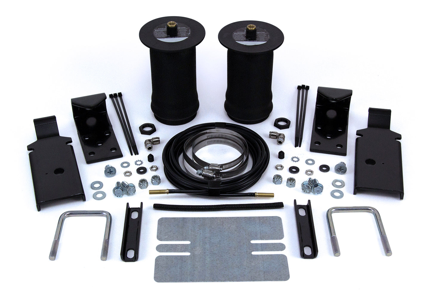 Air Lift RideControl air helper springs are air-adjustable from 5 to 100 PSI and have up to 2,000 pounds of leveling capacity, right up to the manufacturer's recommended Gross Vehicle Weight Rating.