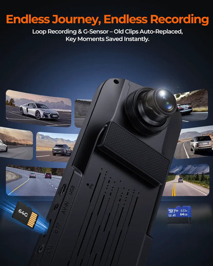 Acumen XR10 Pro 4K Front & 2.5K Rear Cameras, 10" IPS Touchscreen with Built-in Wi-Fi by Acumen Camera