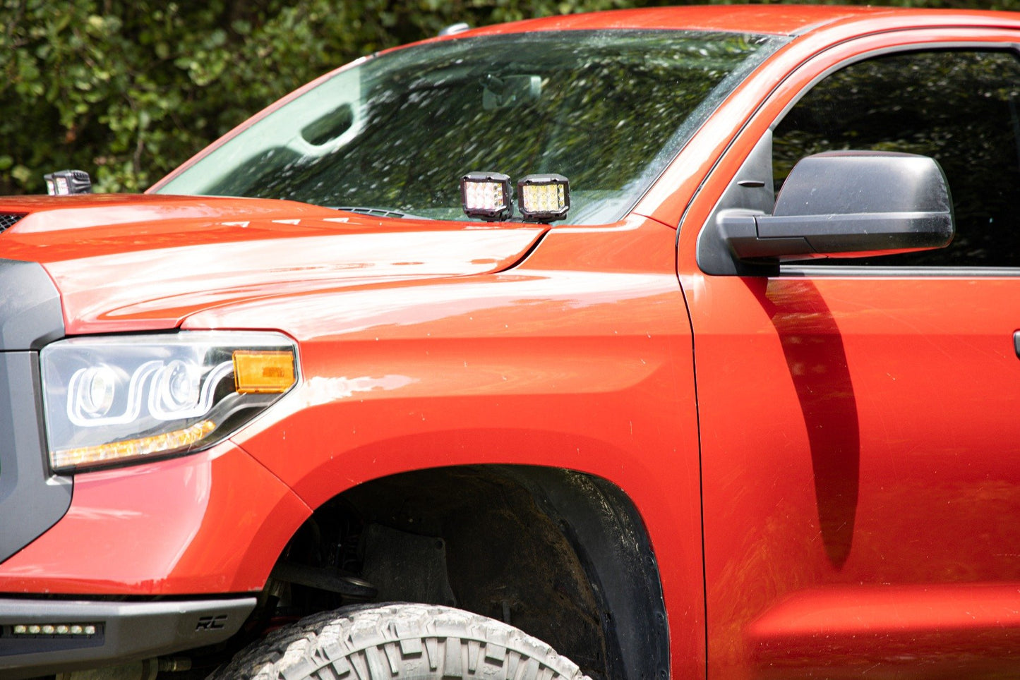 Kit de luces LED | Montaje en zanja | Pares duales de 2" negros | Spot/Flood | Toyota Tundra (14-21)