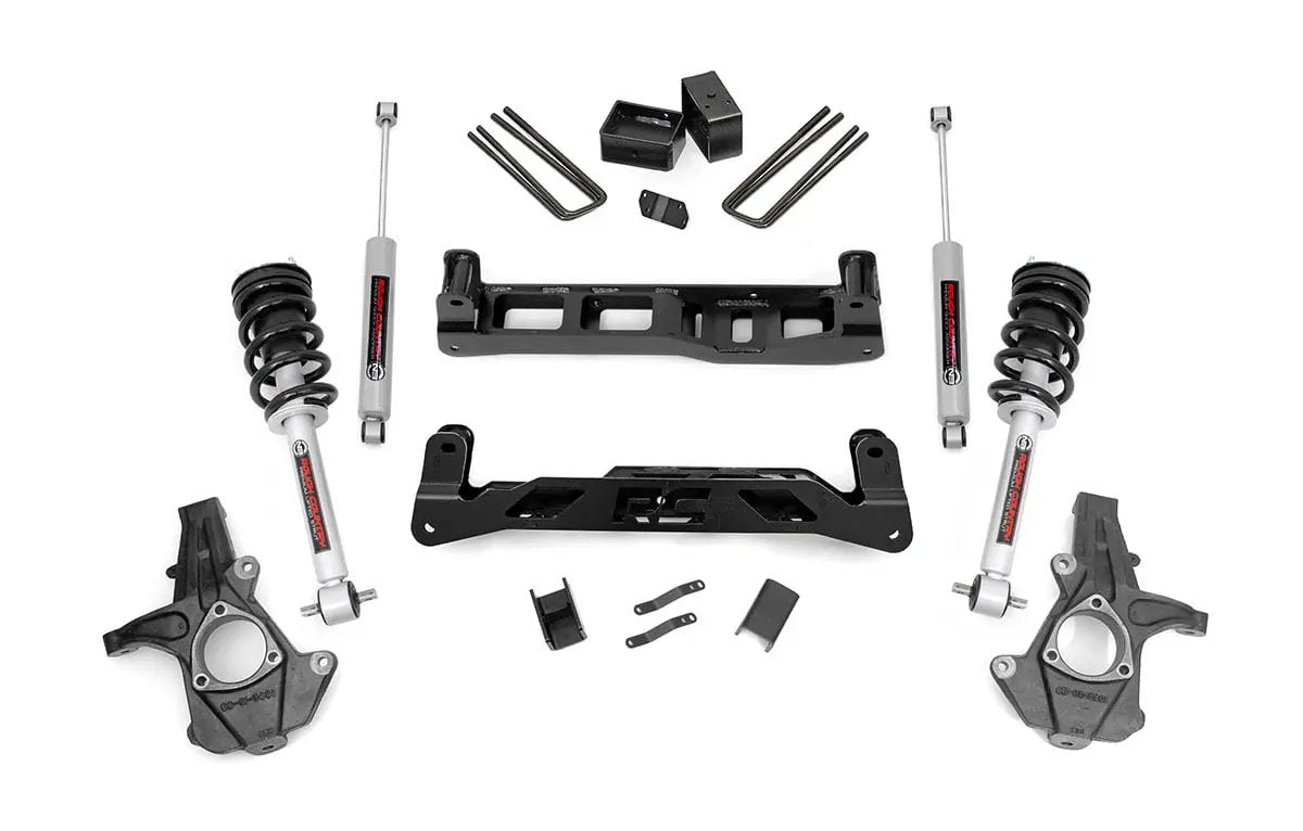 Rough Country 5 Inch Lift Kit | Cast Steel | N3 Struts | Chevy/GMC 1500 (14-17) by Rough Country