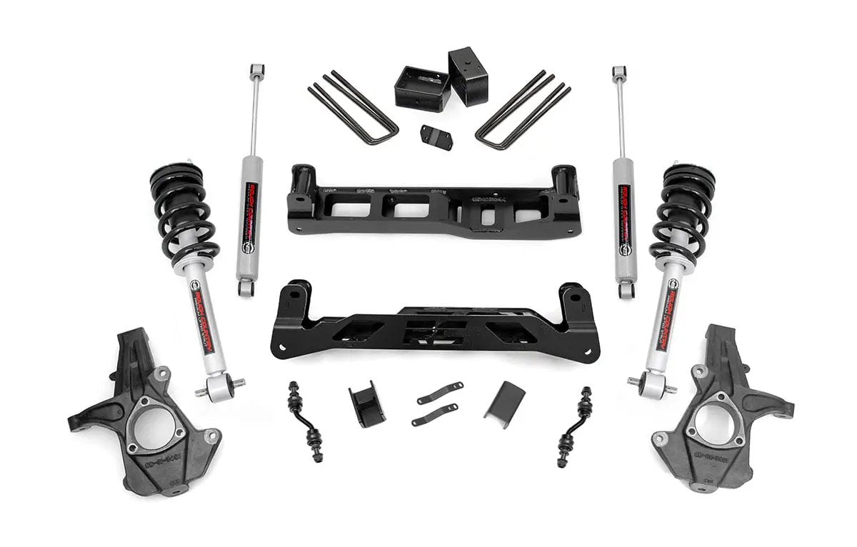 Rough Country 5 Inch Lift Kit | Alu/Stamp Steel | N3 Struts | Chevy/GMC 1500 (14-18 & Classic) by Rough Country