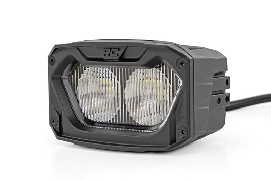 Rough Country 5 Inch Light Pods | White/Amber DRL | Flood | Pair