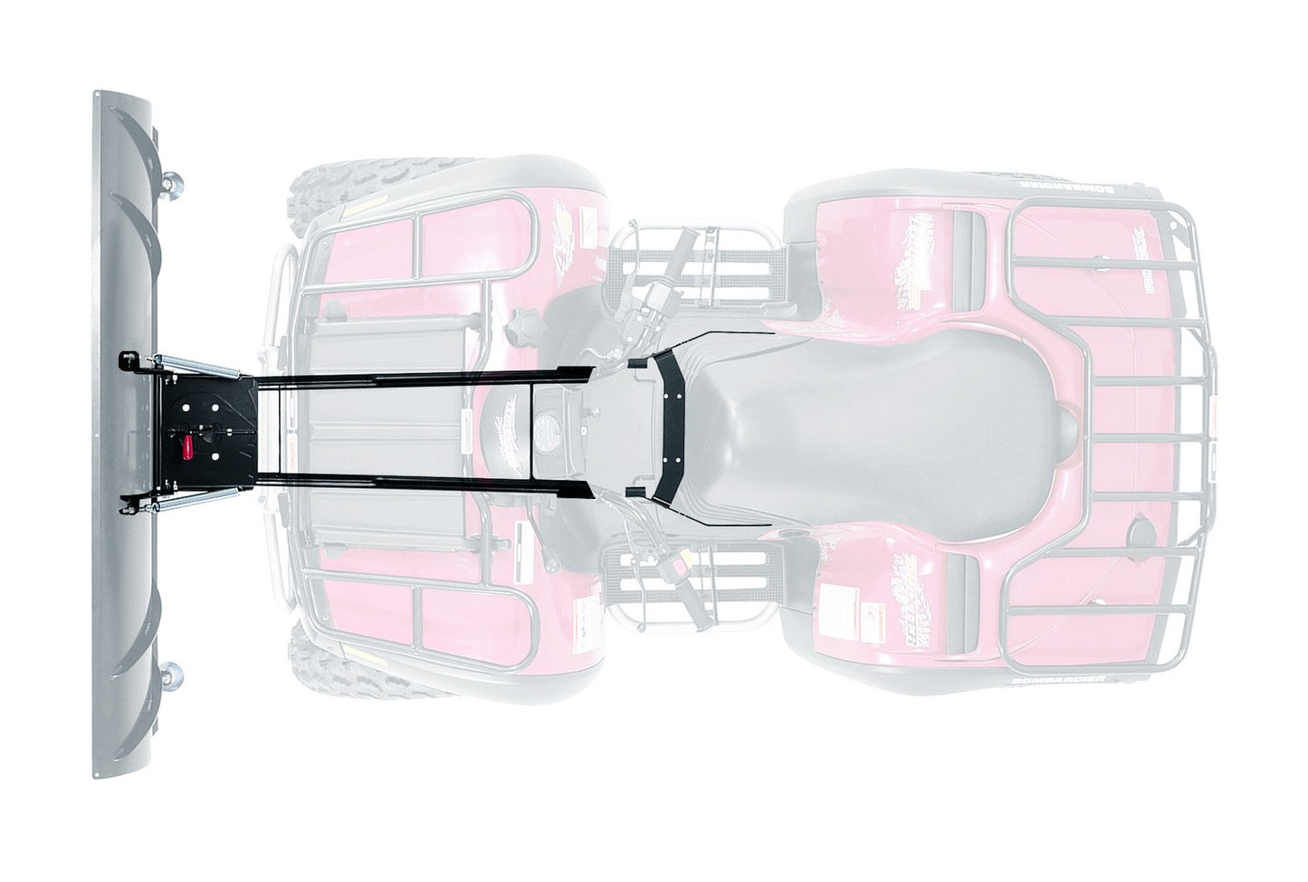 Warn Center Plow Mount for Honda Rubicon TRX500. Requires WARN 103790 ProVantage II ATV Center Mount Pushtube and any length of WARN ProVantage II Blade