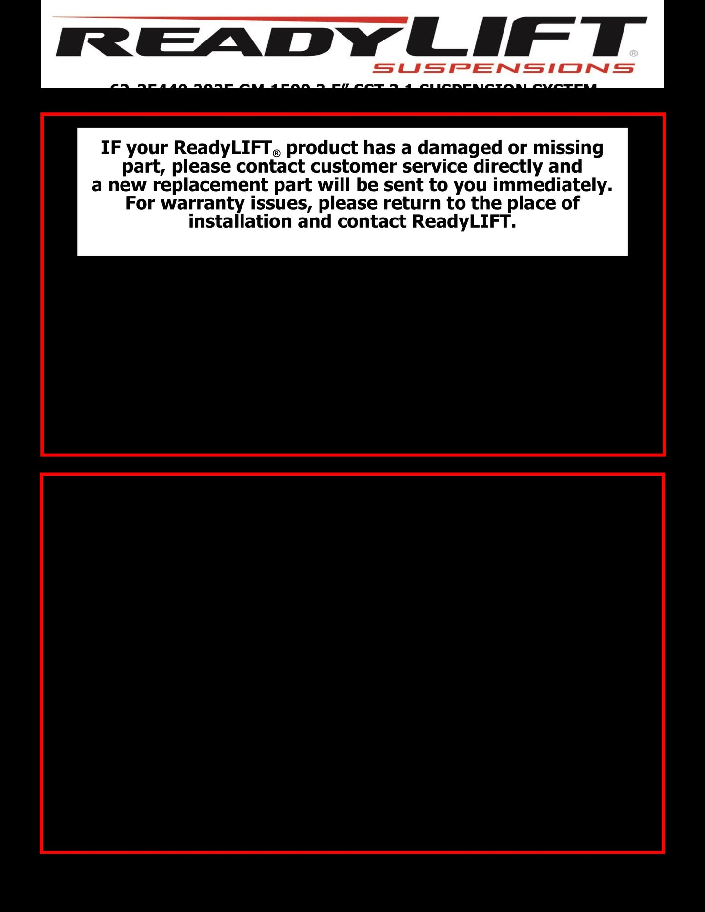 ReadyLift 2025 GMC/Chevy Sierra/Silverado 1500 4" SST2.1 Premium Suspension System by ReadyLift