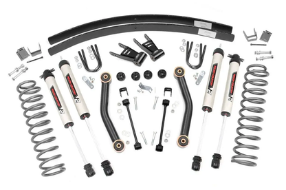 Rough Country 4.5 Inch Lift Kit | V2 | Rear AAL | Jeep Cherokee XJ 2WD/4WD (1984-2001) by Rough Country