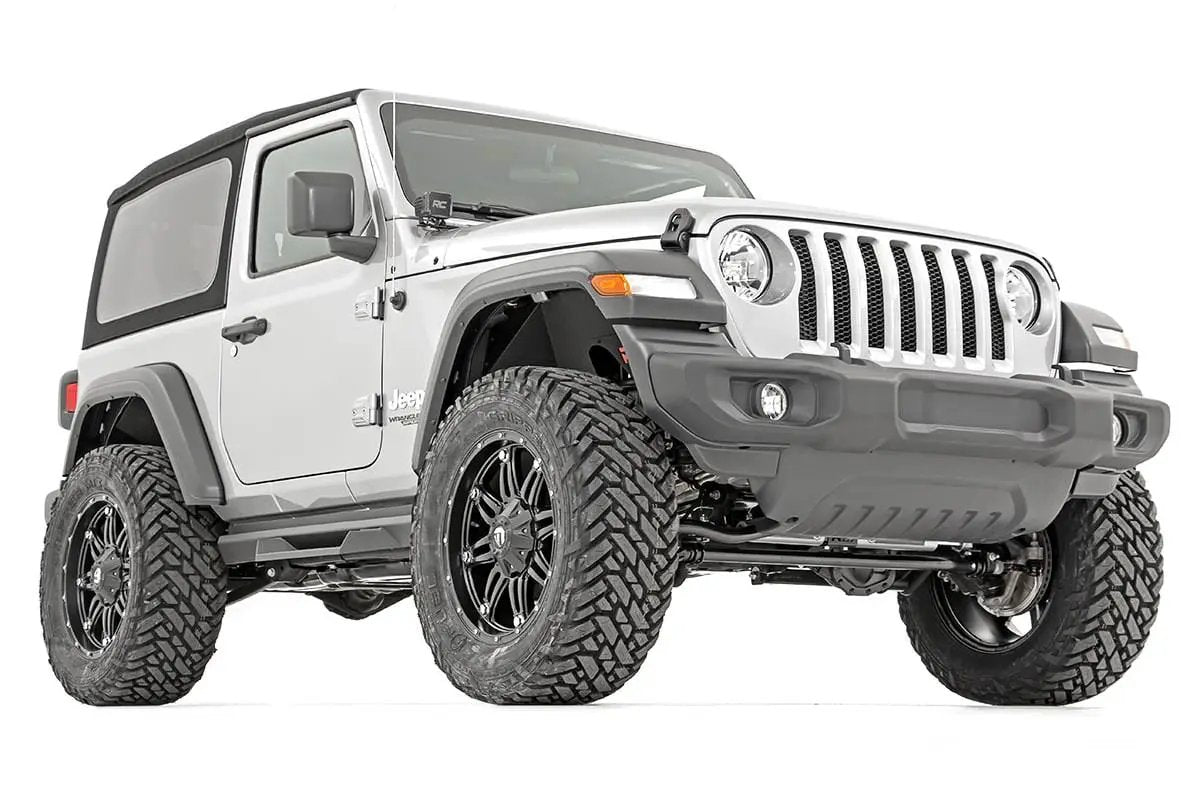 Rough Country 3.5 Inch Lift Kit | Adj Lower | FR D/S | Jeep Wrangler JL 4WD (2018-2023) by Rough Country