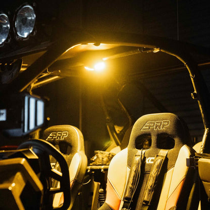 KC HiLiTES The Dual Cyclone Dome Light Mount is a high-output, roll cage-mounted dome light mount for the crowd-favorite KC Cyclone V2 lights. It features a cast aluminum housing for two cyclone lights and a sealed push-button switch.