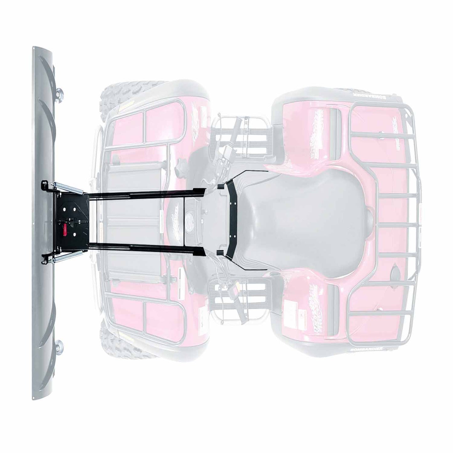 Warn Center Plow Mount for Suzuki Eiger and King Quad. Requires WARN 103790 ProVantage II ATV Center Mount Pushtube and any length of WARN ProVantage II Blade