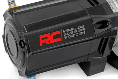 Rough Country 6500-LB Winch W/ Remote | UTV | Synthetic Rope by Rough Country