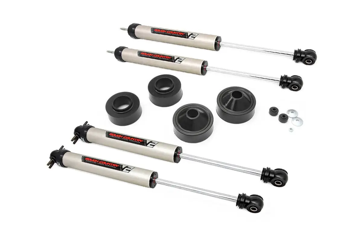 Rough Country 1.75 Inch Lift Kit | V2 | Jeep Wrangler JK/Wrangler Unlimited (2007-2018) by Rough Country