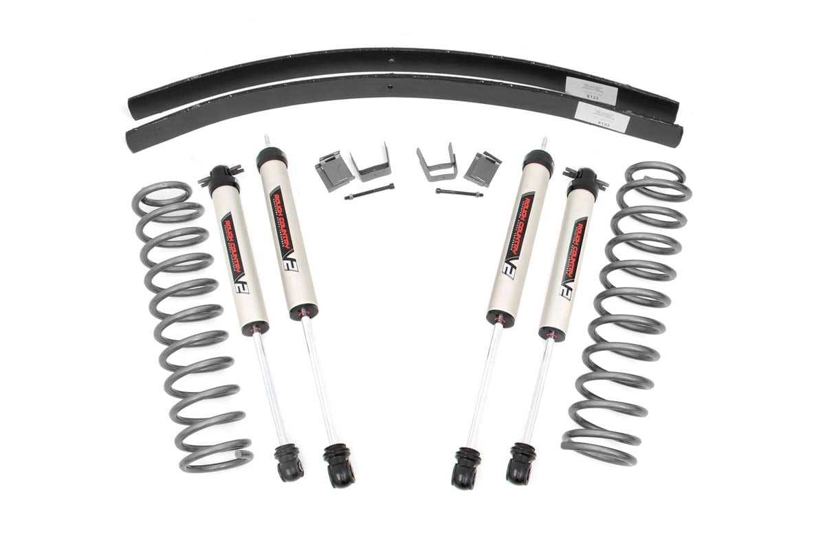 Rough Country 3 Inch Lift Kit | Rear AAL | V2 | Jeep Cherokee XJ 2WD/4WD (1984-2001)