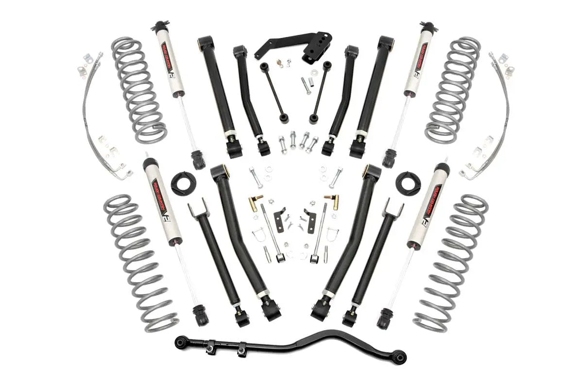 Rough Country 4 Inch Lift Kit | X-Series | V2 | Jeep Wrangler Unlimited 2WD/4WD (2007-2018) by Rough Country