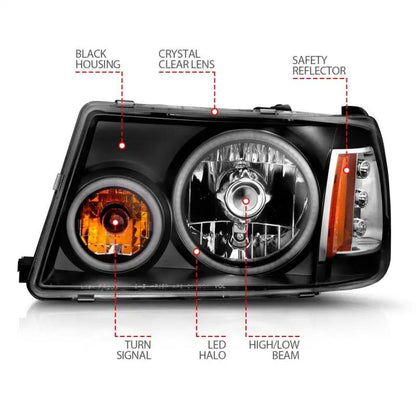 ANZO ANZ Crystal Headlights by ANZO