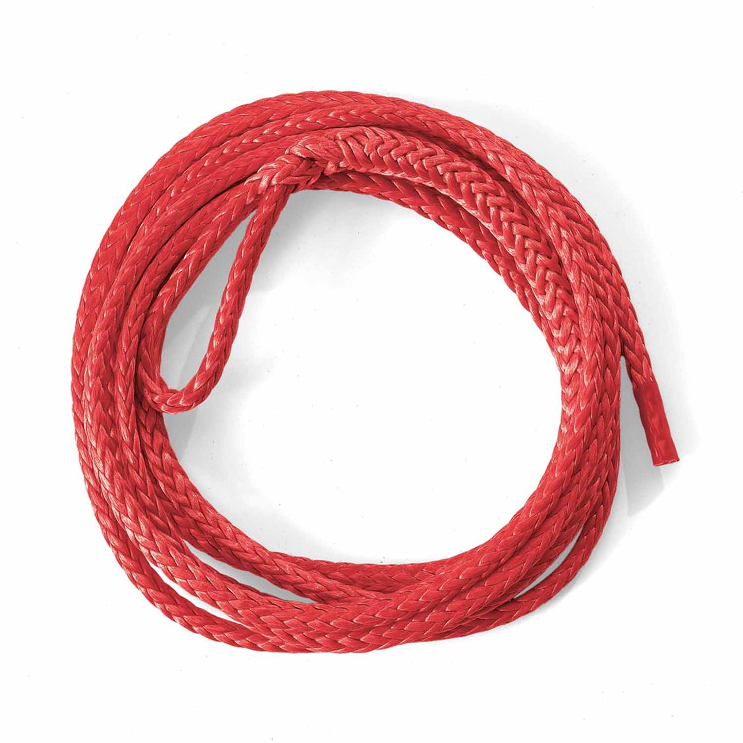 Warn 8' of durable synthetic rope. Temporarily replaces your wire or full length rope for plow season and saves wear and tear.