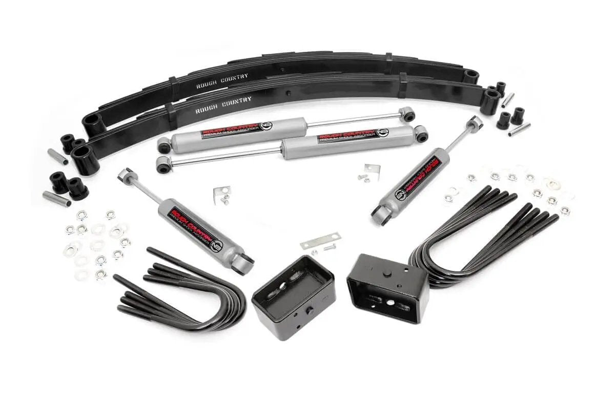 Rough Country 4 Inch Lift Kit | Chevy/GMC C10/K10 C15/K15 Truck/Half-Ton Suburban (69-72) by Rough Country