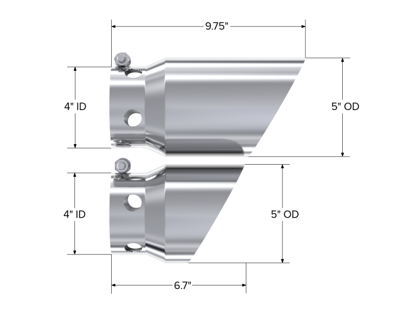 MBRP Univ Exhaust Tips SS