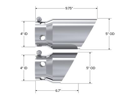MBRP Univ Exhaust Tips SS