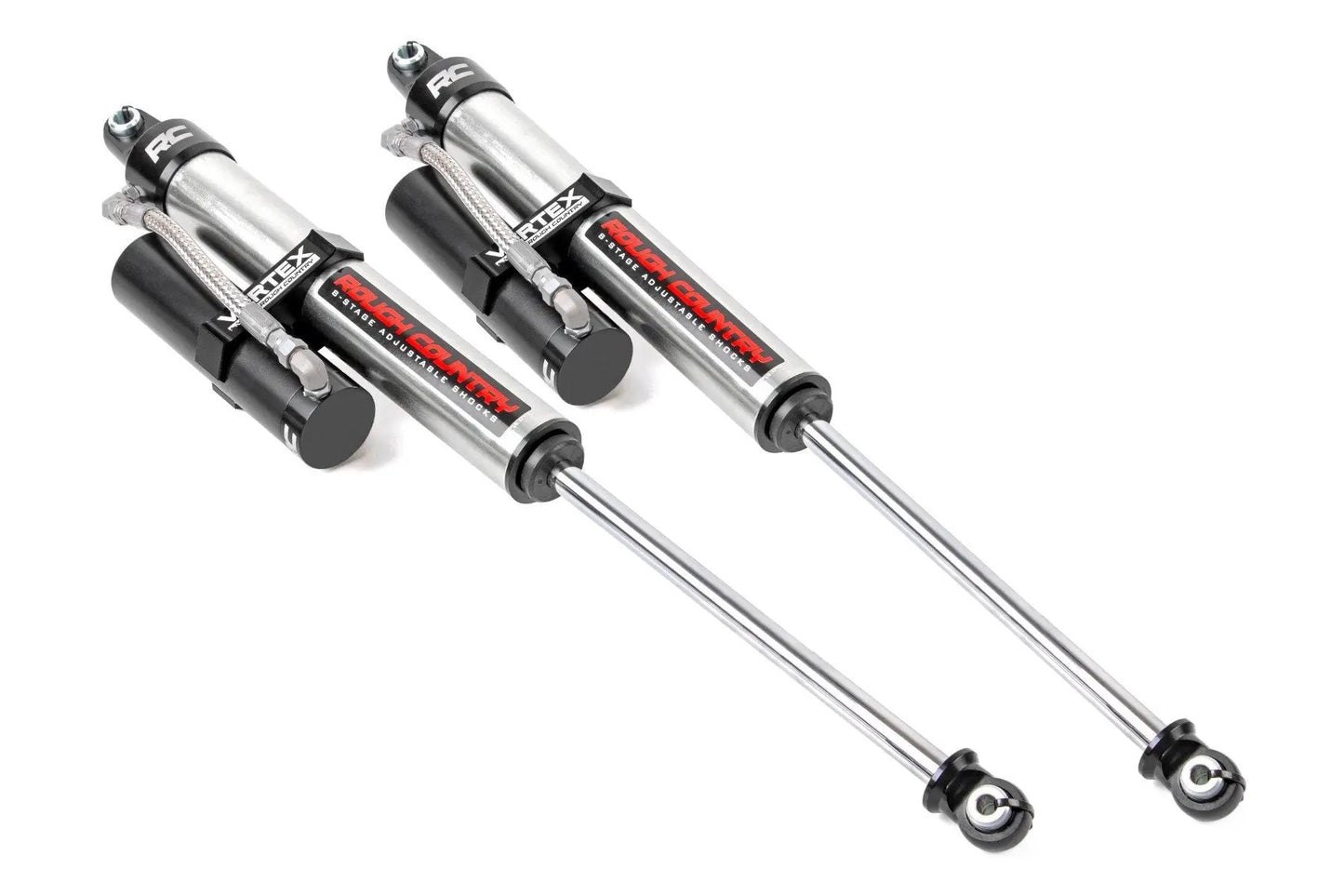 Rough Country Vertex 2.5 Reservoir Rear Shocks | 4-8" | Ford F-250 Super Duty 4WD (17-26) by Rough Country