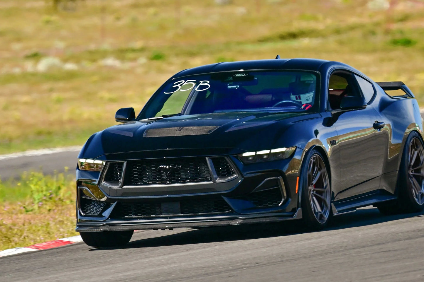 NYTOP 2024-Current Ford Mustang GT Dry Carbon Side Grille Trim Cover