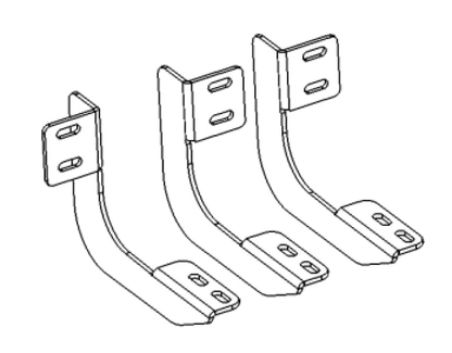 Go Rhino GOR Running Board Brackets by Go Rhino