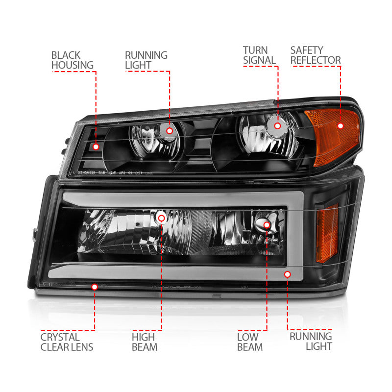 ANZO ANZ Crystal Headlights by ANZO