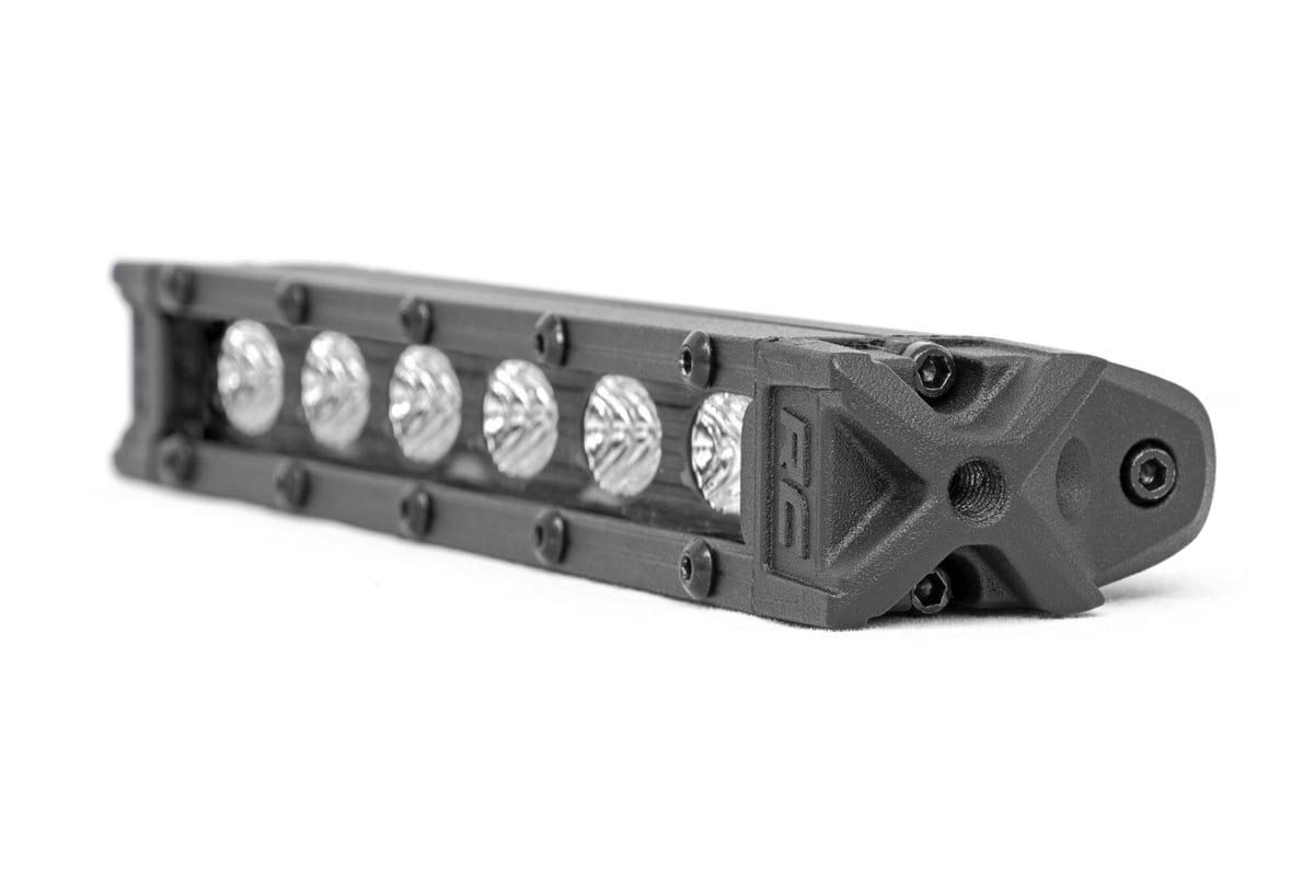 Barra de luz LED Serie Negra de 6 pulgadas | Diseño delgado | Par