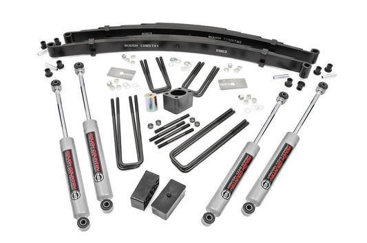Rough Country 4 Inch Lift Kit | Rear Blocks | Dodge W100 Truck/W200 Truck 4WD (1970-1974)