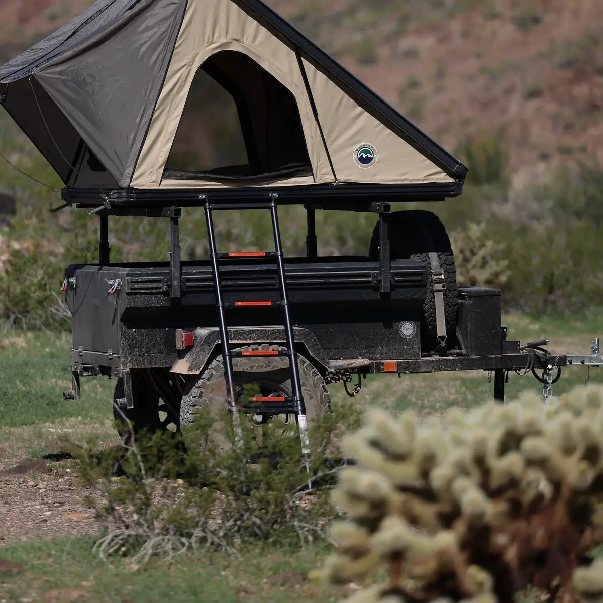 OVS Off Road Trailer - Military Style With Full Articulating Suspension 5x5 Bolt Pattern w/ Tires, Wheels and Brake Controller by OVS