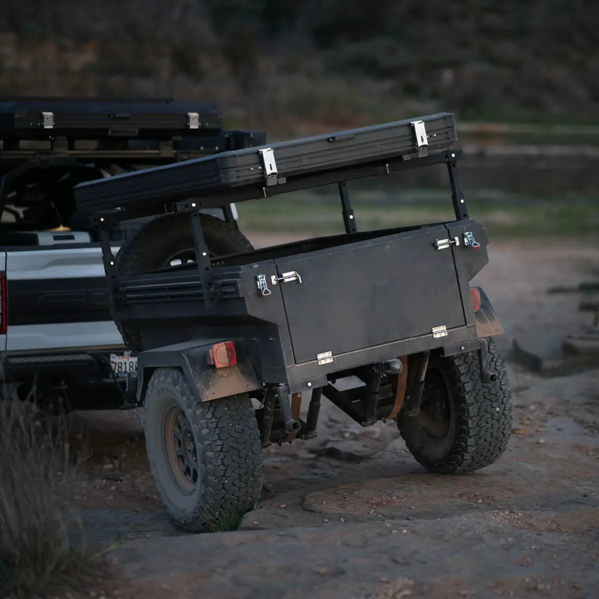 OVS Off Road Trailer - Military Style With Full Articulating Suspension 5x5 Bolt Pattern w/ Tires, Wheels and Brake Controller by OVS
