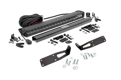 Rough Country LED Light Kit | Bumper Mount | 20" Black Single Row | Ram 2500 (03-10)/2500 (11-18)/3500 (11-18) by Rough Country