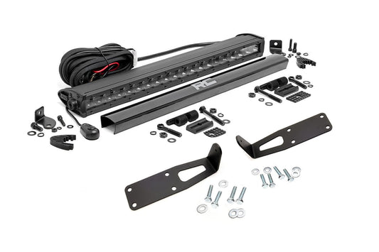 Rough Country LED Light Kit | Bumper Mount | 20" Black Single Row | Ram 2500 (03-10)/2500 (11-18)/3500 (11-18)