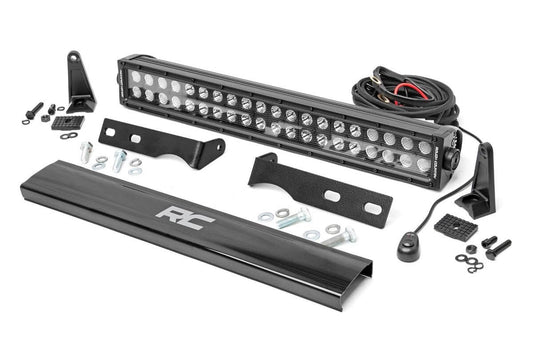 Kit de luces LED | Montaje en parachoques | Fila doble negra de 20" | Jeep Grand Cherokee WK2 (11-20)