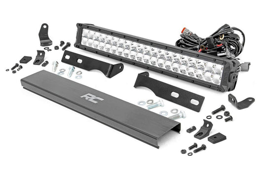 Kit de luces LED | Montaje en parachoques | Cromado doble fila de 20" | DRL ámbar | Jeep Grand Cherokee WK2 (11-20)