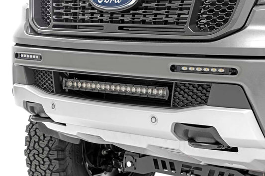 Kit de luces LED | Montaje en parachoques | Par delgado negro de 6" | Ford Ranger (19-23)