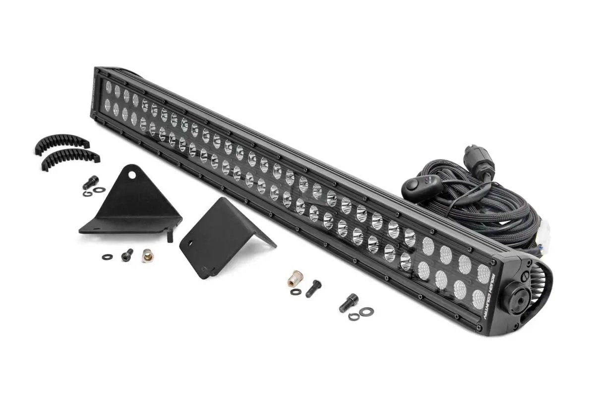 Rough Country LED Light | Under Bed | 30" Black Dual Row | Can-Am Defender HD 5/HD 8/HD 9/HD 10 by Rough Country