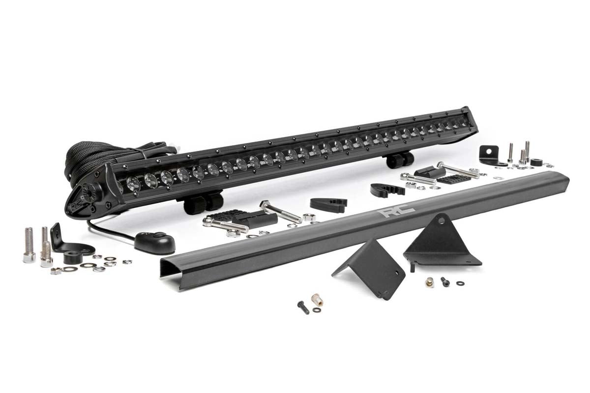 Rough Country LED Light | Under Bed | 30" Black Single Row | Can-Am Defender HD 5/HD 8/HD 9/HD 10