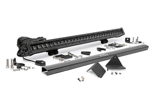 Rough Country LED Light | Under Bed | 30" Black Single Row | Can-Am Defender HD 5/HD 8/HD 9/HD 10