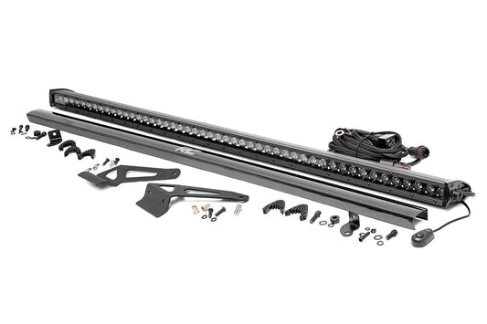 Rough Country LED Light | Windhshield | 50" Blk Single Row | Can-Am Defender HD 5/HD 8/HD 9/HD 10