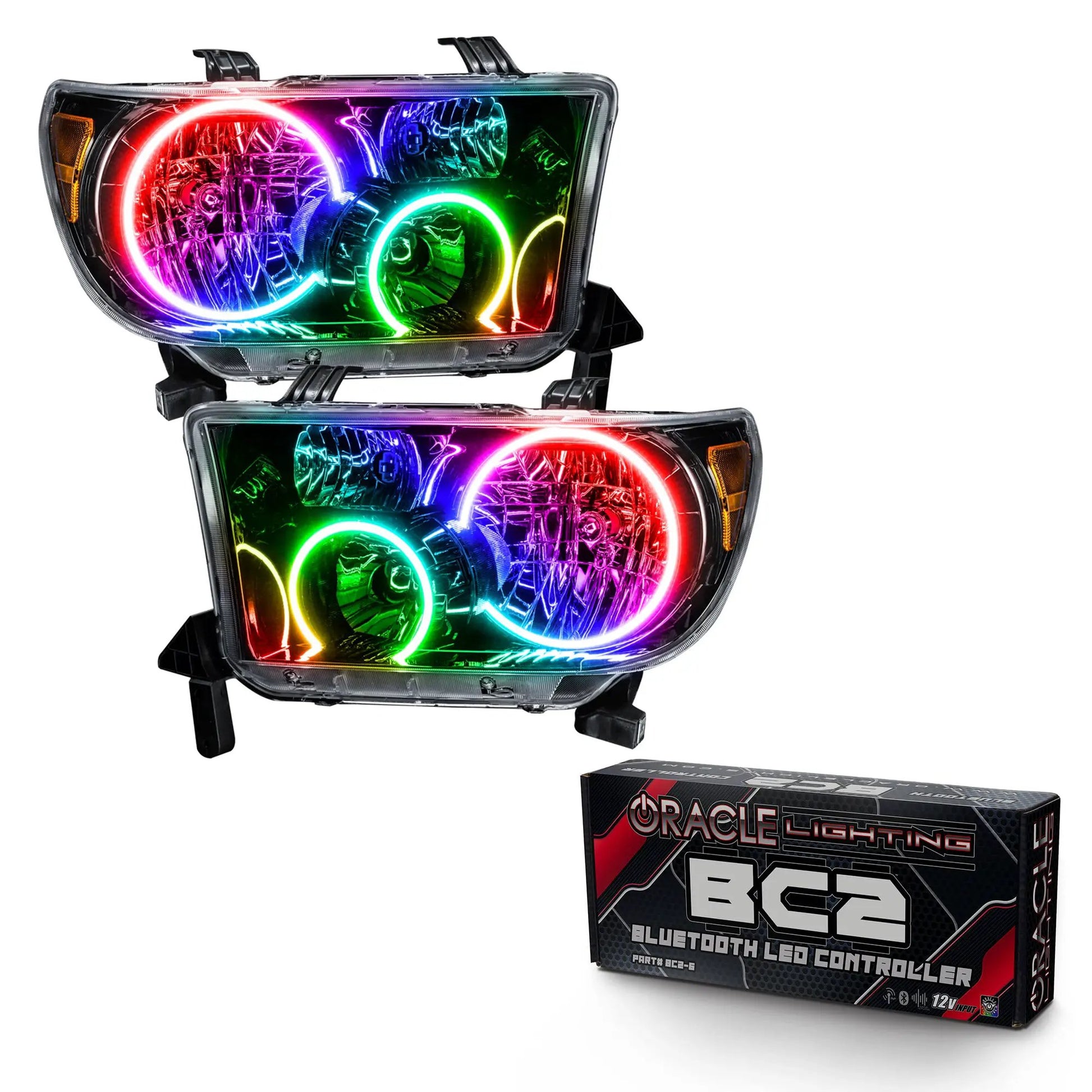 Oracle Lighting 2007-2013 Toyota Tundra Pre-Assembled Headlights - (Black Housing) by Oracle Lighting