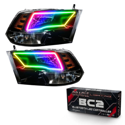 Oracle Lighting 2009-2017 RAM 1500 TRX/SLT Quad Pre-Assembled Headlights - (Black Housing) by Oracle Lighting