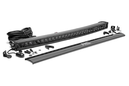 Rough Country 30 Inch Black Series LED Light Bar | Curved | Single Row by Rough Country