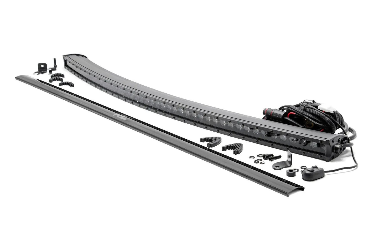 Rough Country 50 Inch Black Series LED Light Bar | Curved | Single Row by Rough Country