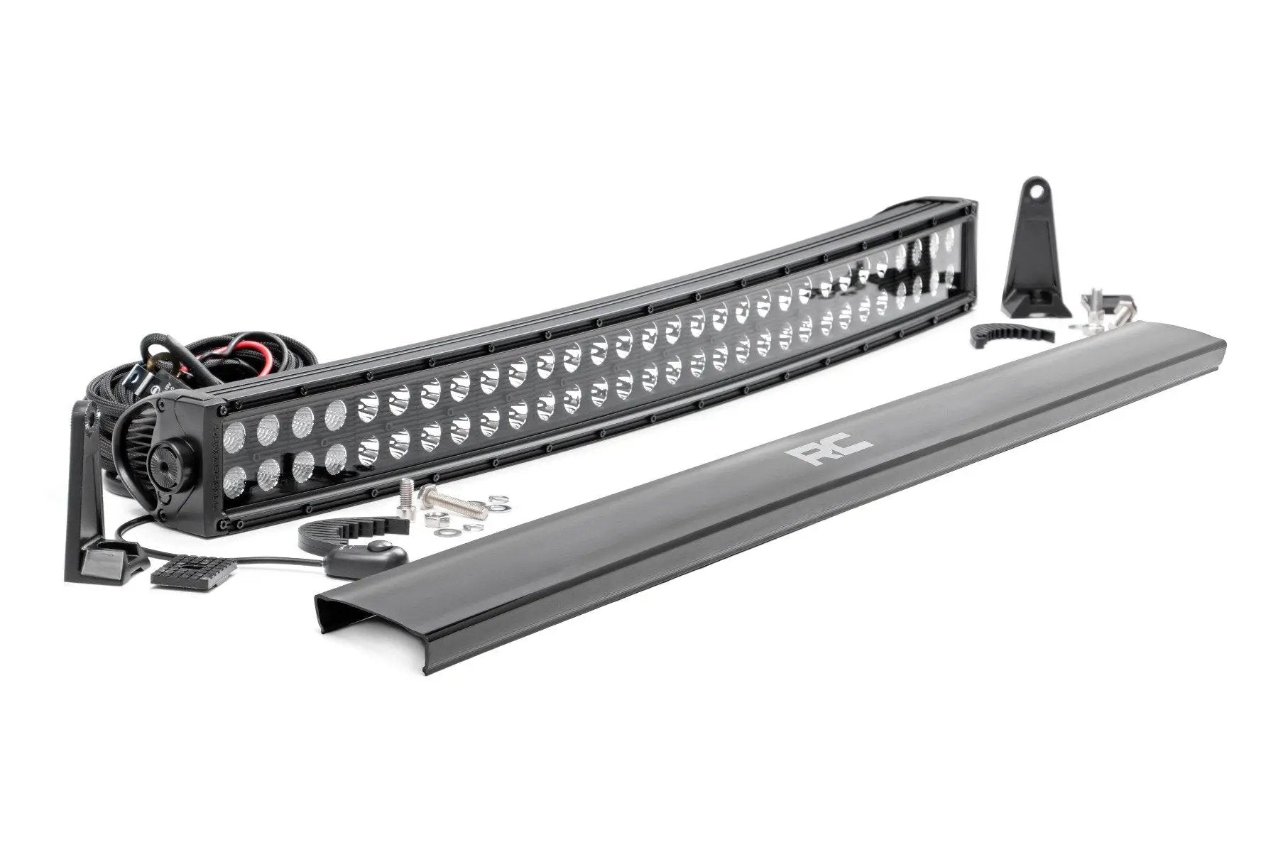 Rough Country 30 Inch Black Series LED Light Bar | Curved | Dual Row by Rough Country