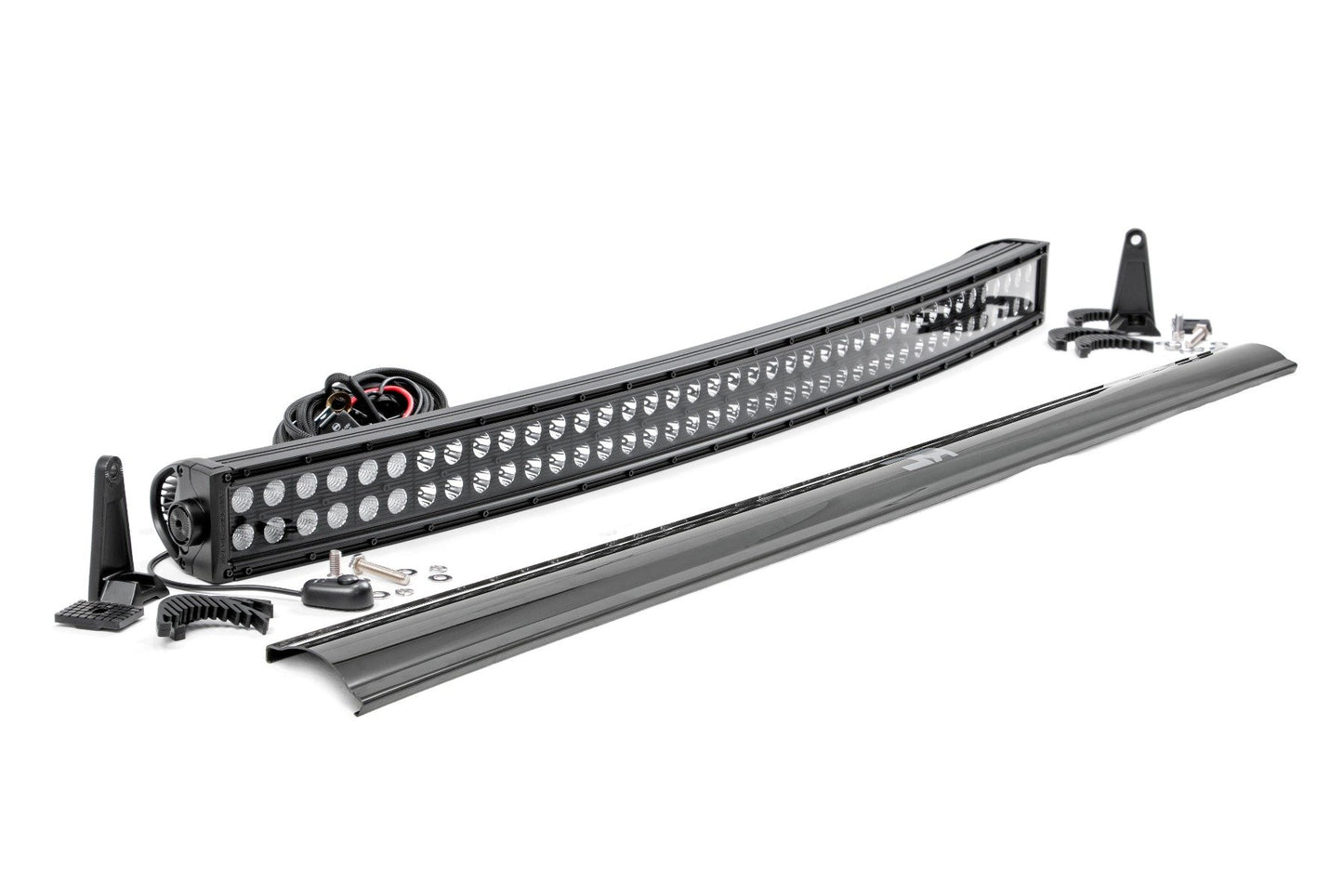 Barra de luces LED de la serie negra de 40 pulgadas | Curva | Doble fila