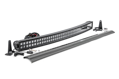 Barra de luces LED de la serie negra de 40 pulgadas | Curva | Doble fila