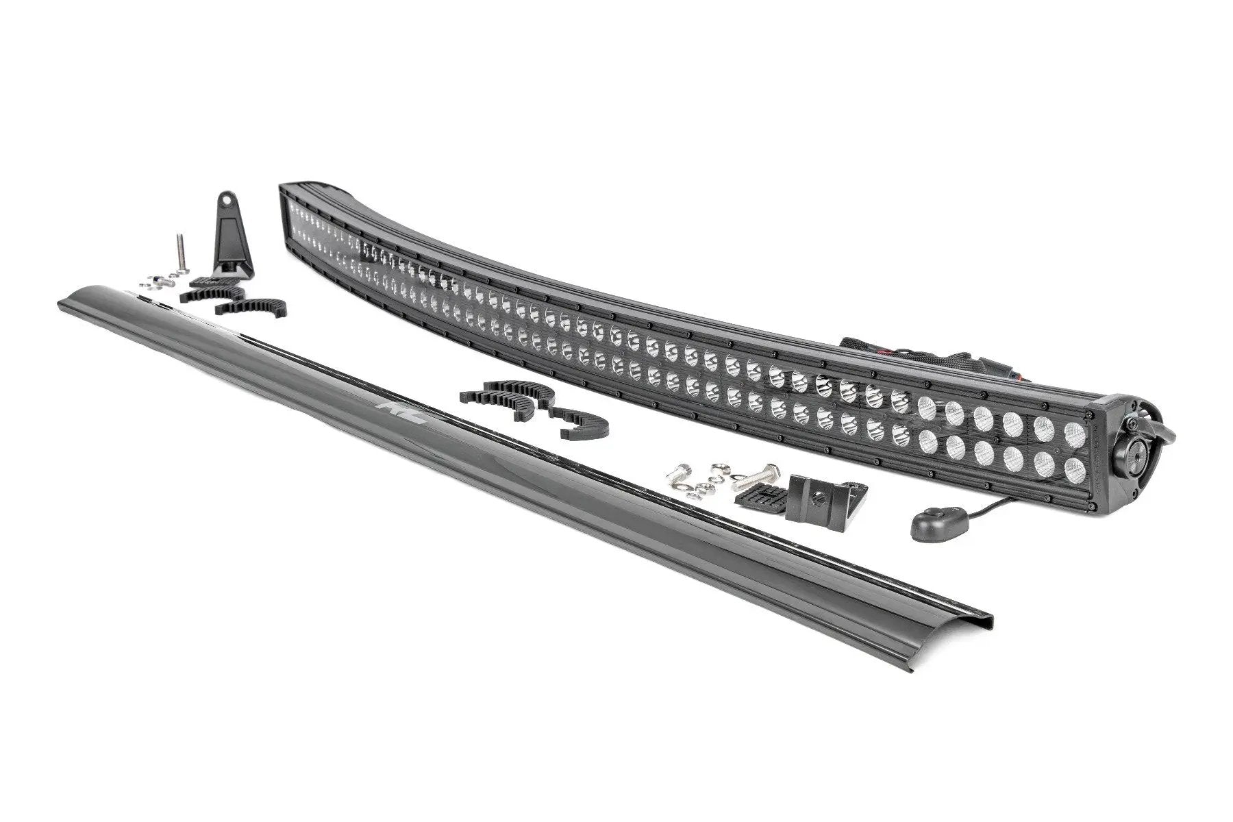 Rough Country 50 Inch Black Series LED Light Bar | Curved | Dual Row by Rough Country